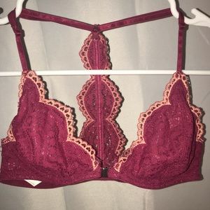 Free People burgundy bralette